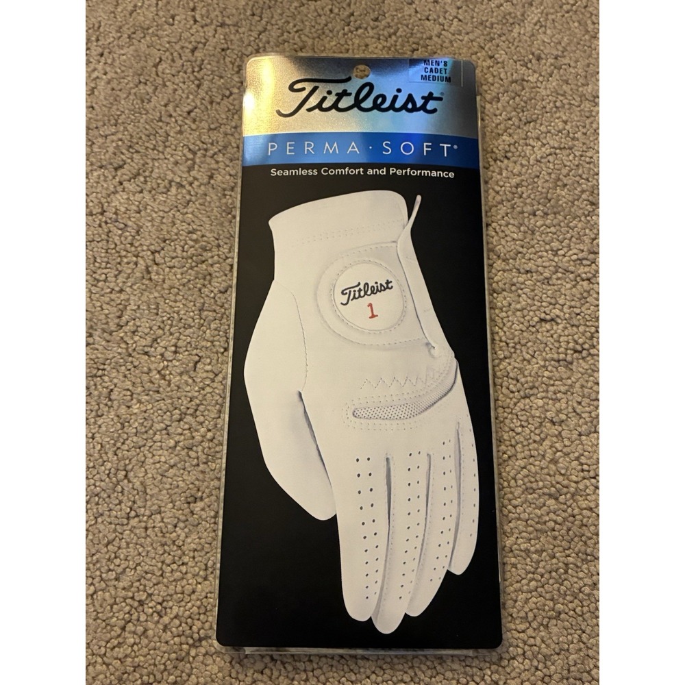 Titleist Perma-Soft Men's Cadet Medium Left Hand Pearl Leather Golf Glove